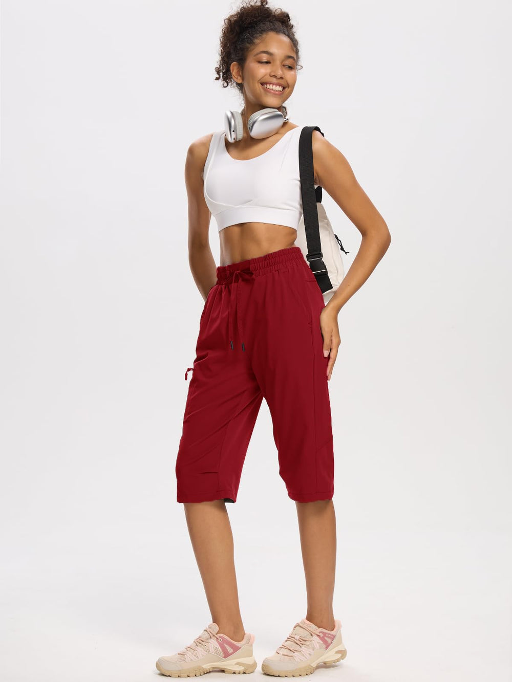 DEVOROPA shorts with adjustable waist for a custom fit during active movement