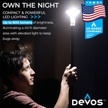 Devos LightRanger telescoping pole extends for customizable lighting