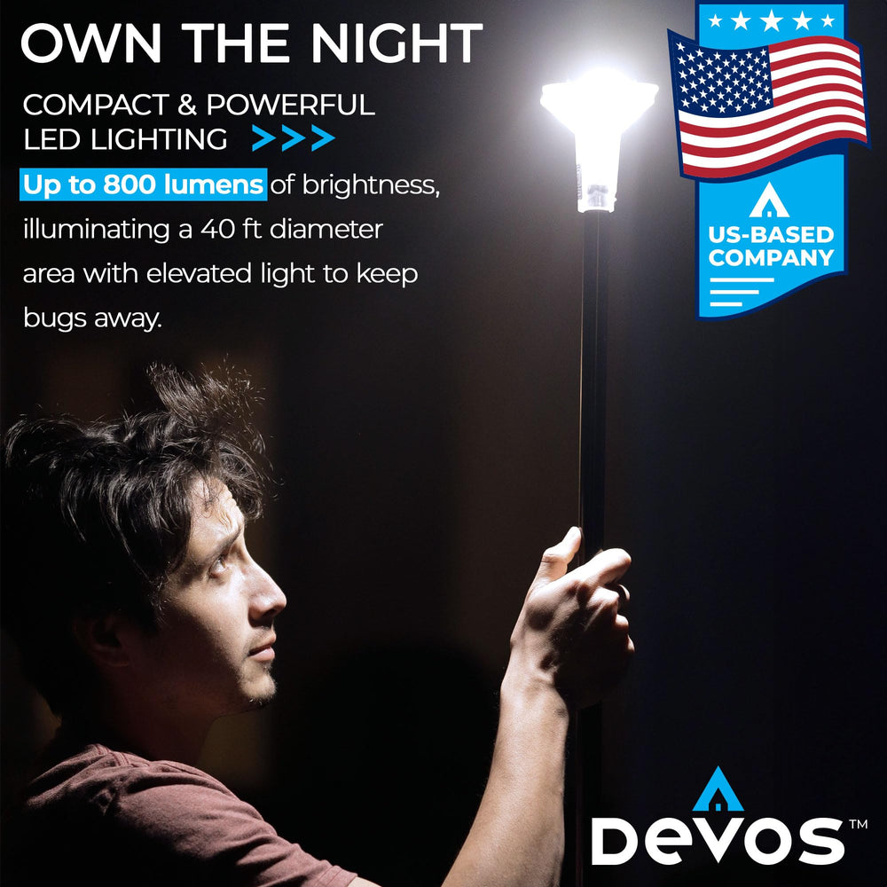 Devos LightRanger telescoping pole extends for customizable lighting