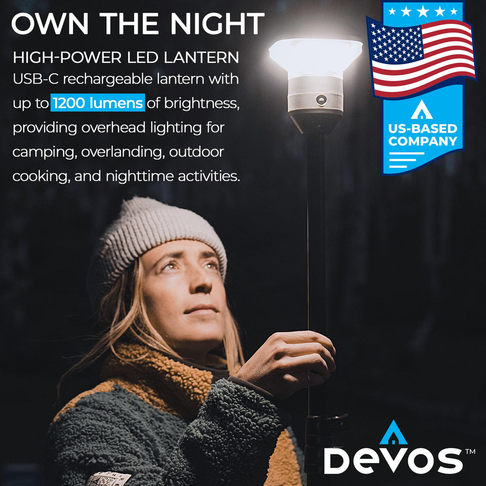 Devos Outdoor LightRanger adjustable-height pole enables customizable lighting angles