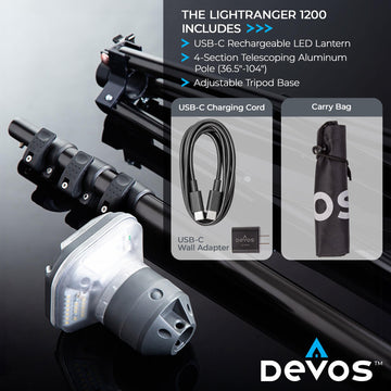 Devos LightRanger long battery life up to 80 hours on low