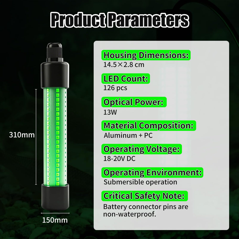 Compatible with DEWALT DCB battery series (battery not included)