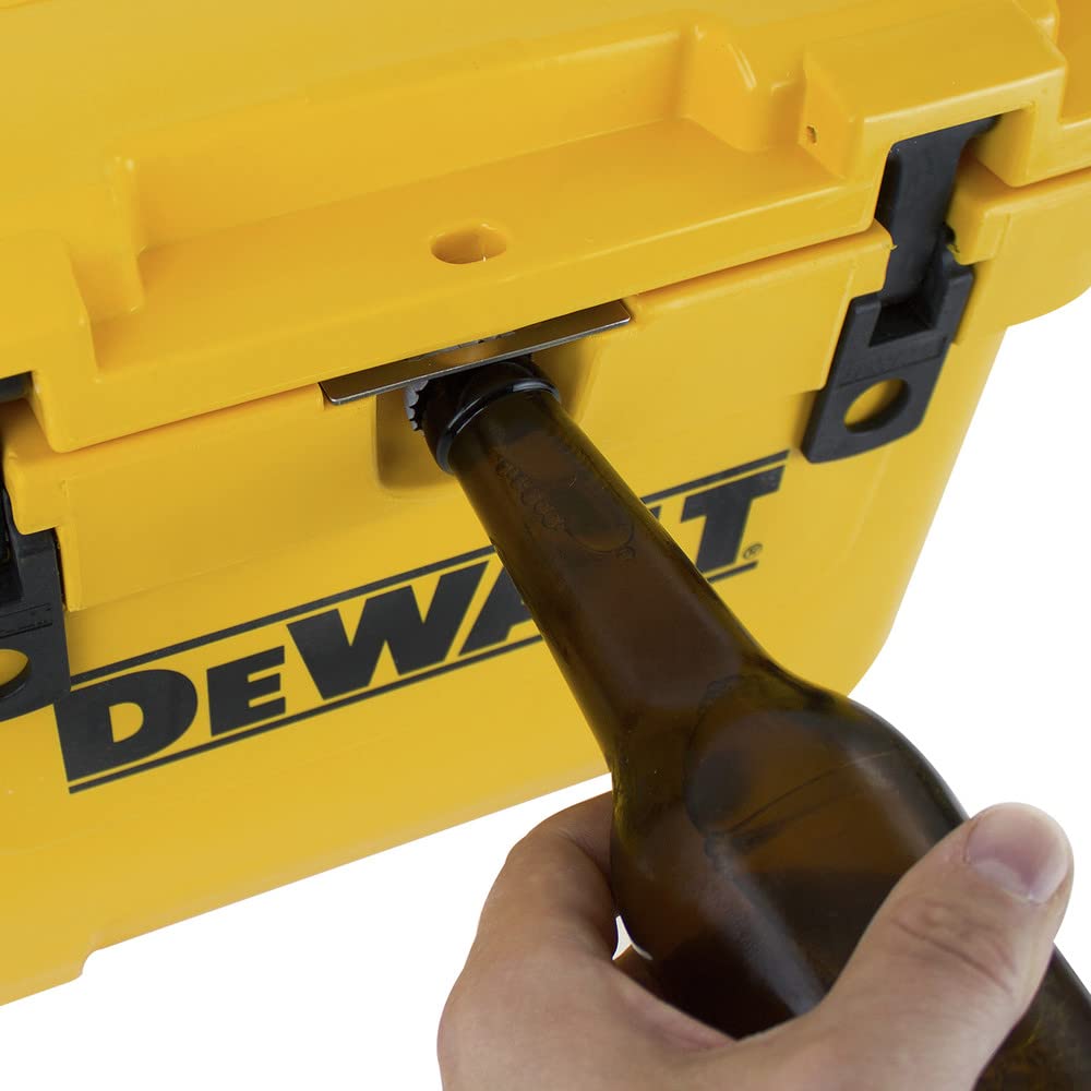 DEWALT DXC10QT on-jobsite usage shows portable cold meals during long shifts
