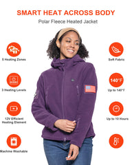 DEWBU heated jacket pocket detail highlights convenient hand warmth