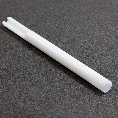 Dewey Rods Ruger 17HMR Delrin rod guide ensures bore alignment and protects the crown during cleaning