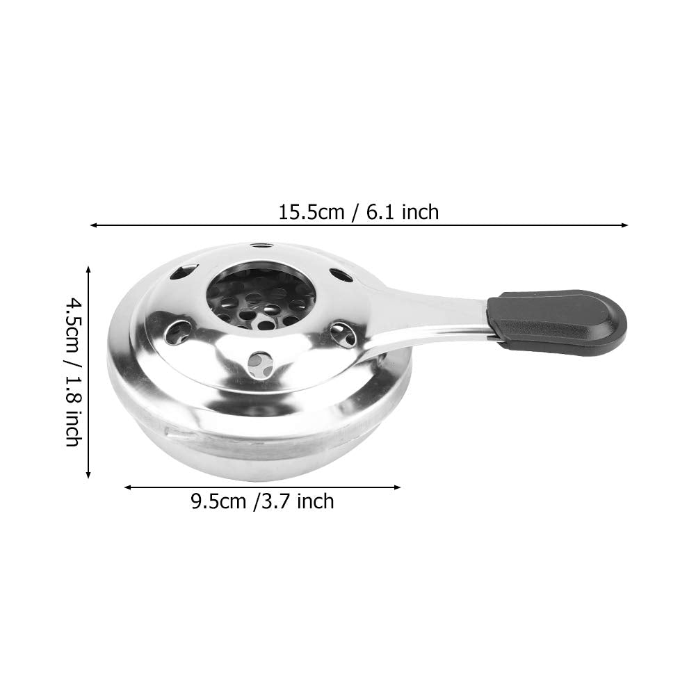 DEWIN Mini Stove insulated handle image emphasizes safe, cool-touch operation.
