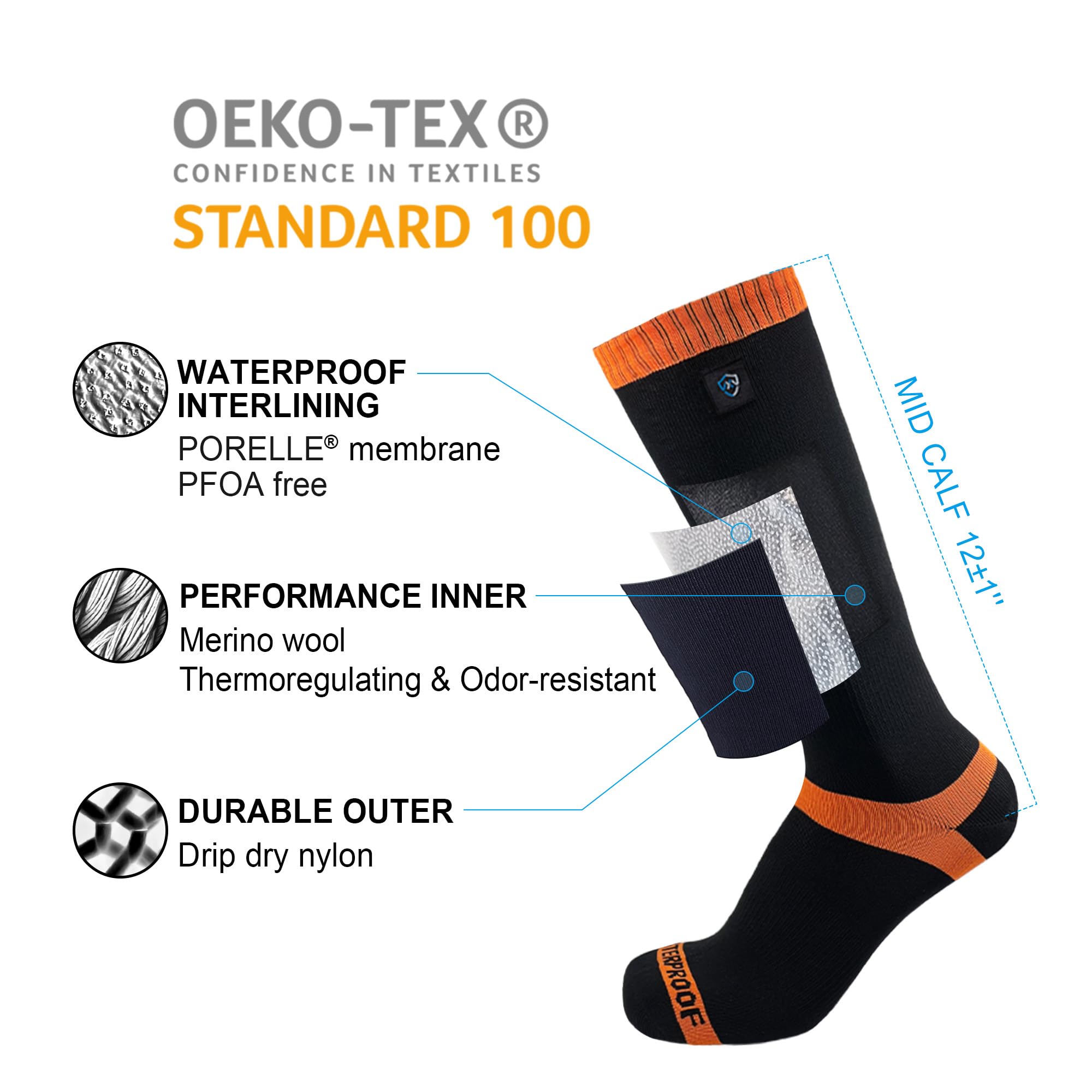 DexShell Hytherm Pro ISO-certified production ensures quality and reliable performance