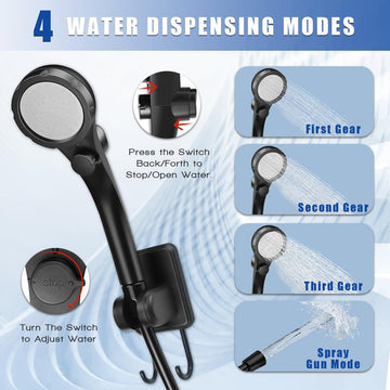 DEYOT portable shower quiet motor enables peaceful campsite showers