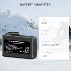 DFTIM 2-pack battery closeup highlighting Li-ion cells and alloy casing