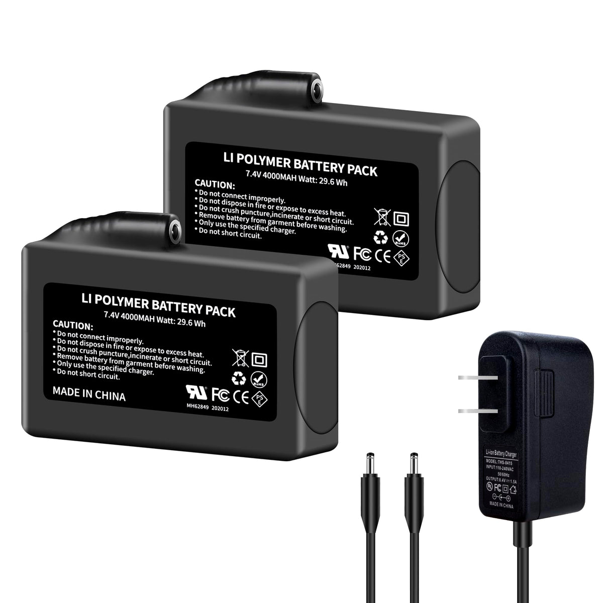 DFTIM 4000mAh battery pack front view for portable warmth on the go