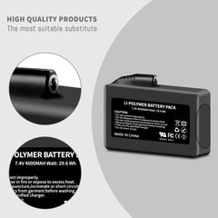 DFTIM battery compatible with heated gloves and winter garments