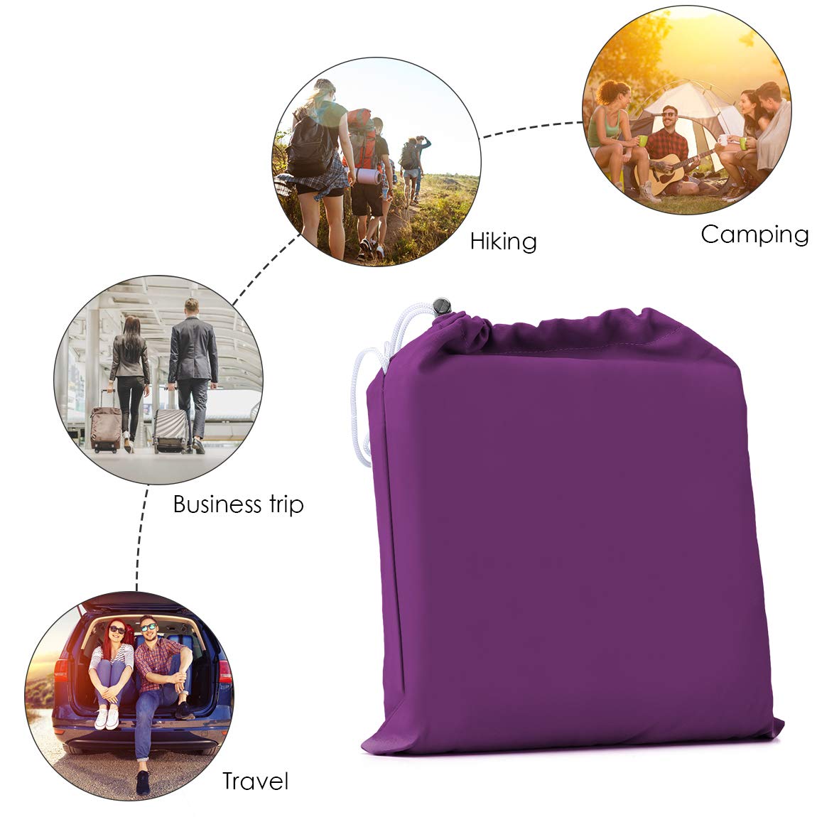 dgdgbaby sleeping bag liner lightweight pack emphasizes portability for backpacking