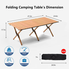 Diaeunrte folding table with carrying bag ready for easy transport and storage.