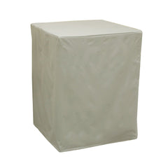 Dial evaporative cooler cover side draft protects outdoor unit from rain and debris.