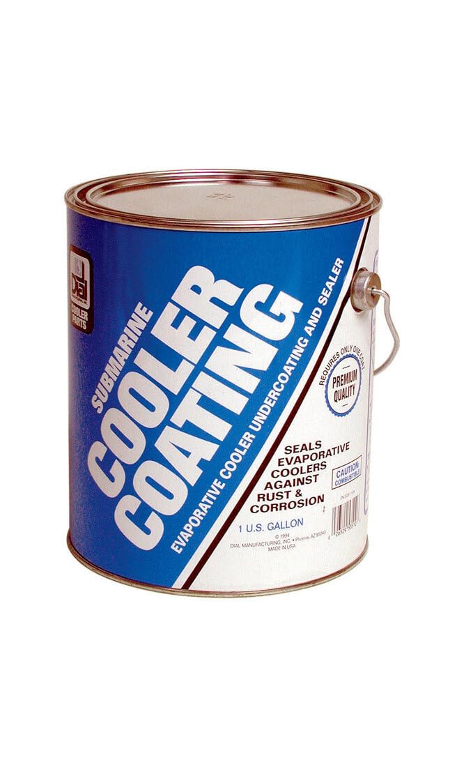 Dial GAL Cooler Coating in use, spreading a smooth layer for durable surface protection.