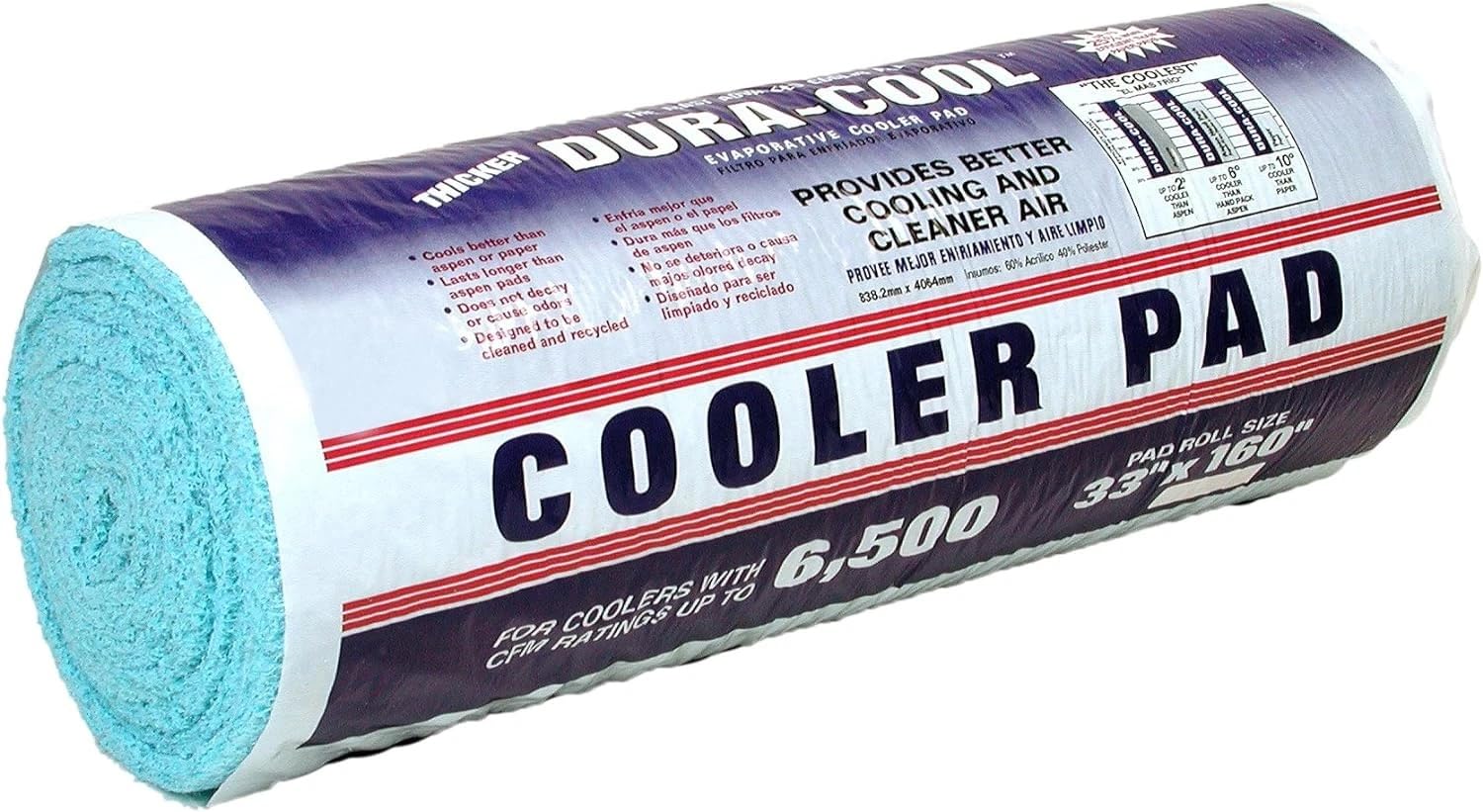 Dial Manufacturing Duracool Roll 29x144 product shot highlighting durable, high-efficiency cooler pad.
