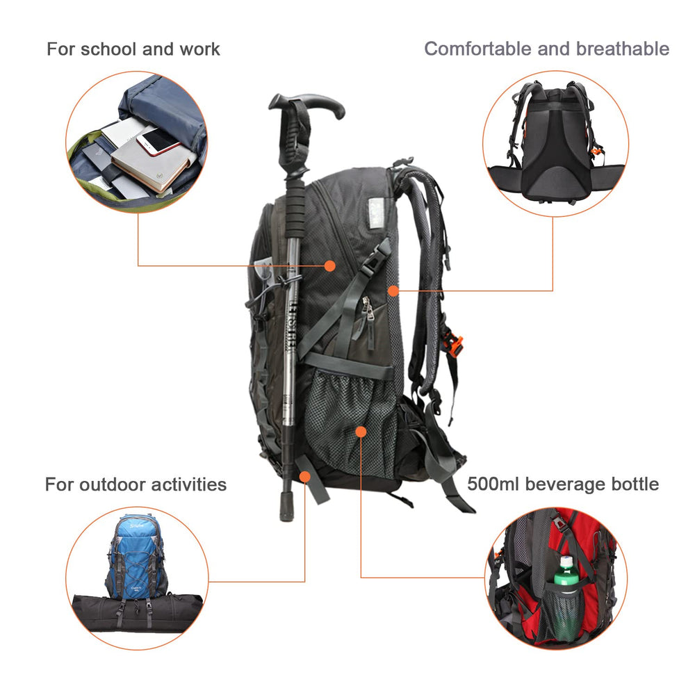 Diamond Candy waterproof hiking backpack foldable design for compact storage after trips