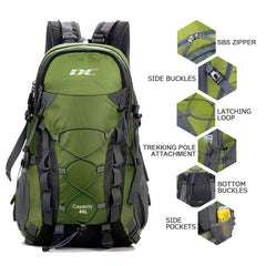 Diamond Candy waterproof hiking backpack rain cover stowed demonstrates ready protection for sudden downpours