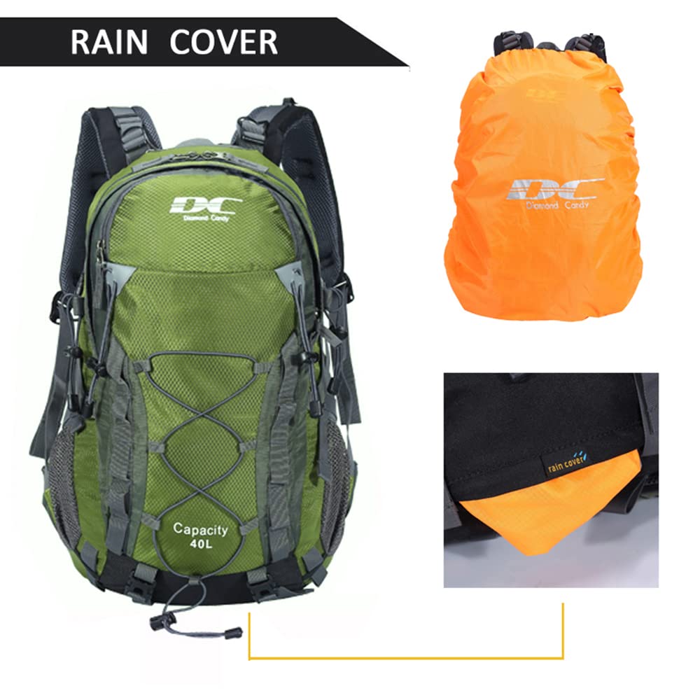 Diamond Candy waterproof hiking backpack side pockets keep essentials accessible during daytime treks
