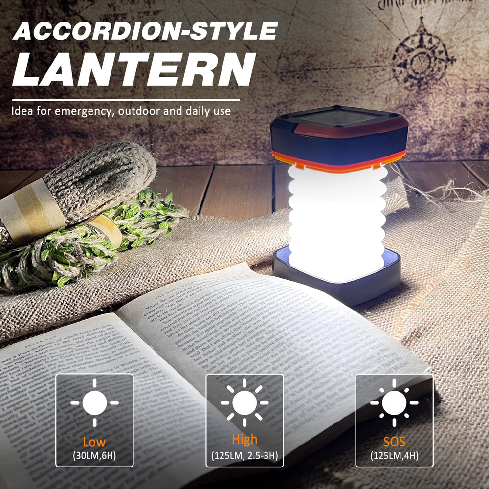 DIBMS USB-rechargeable lantern charging via USB for on-the-go power