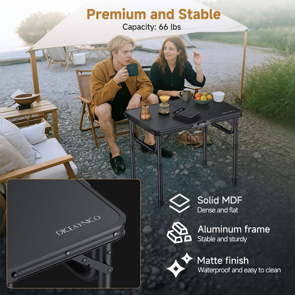 Diceaynico sturdy aluminum frame with U-shaped supports for stability