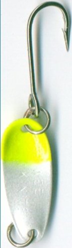 Dick Nite 090 Spoon Pearl Chartreuse head, versatile lure for casting and trolling.