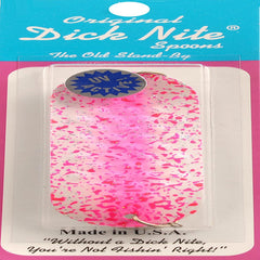 Dick Nite 4003 Dodger Pink Splat for ultralight trout and kokanee fishing.