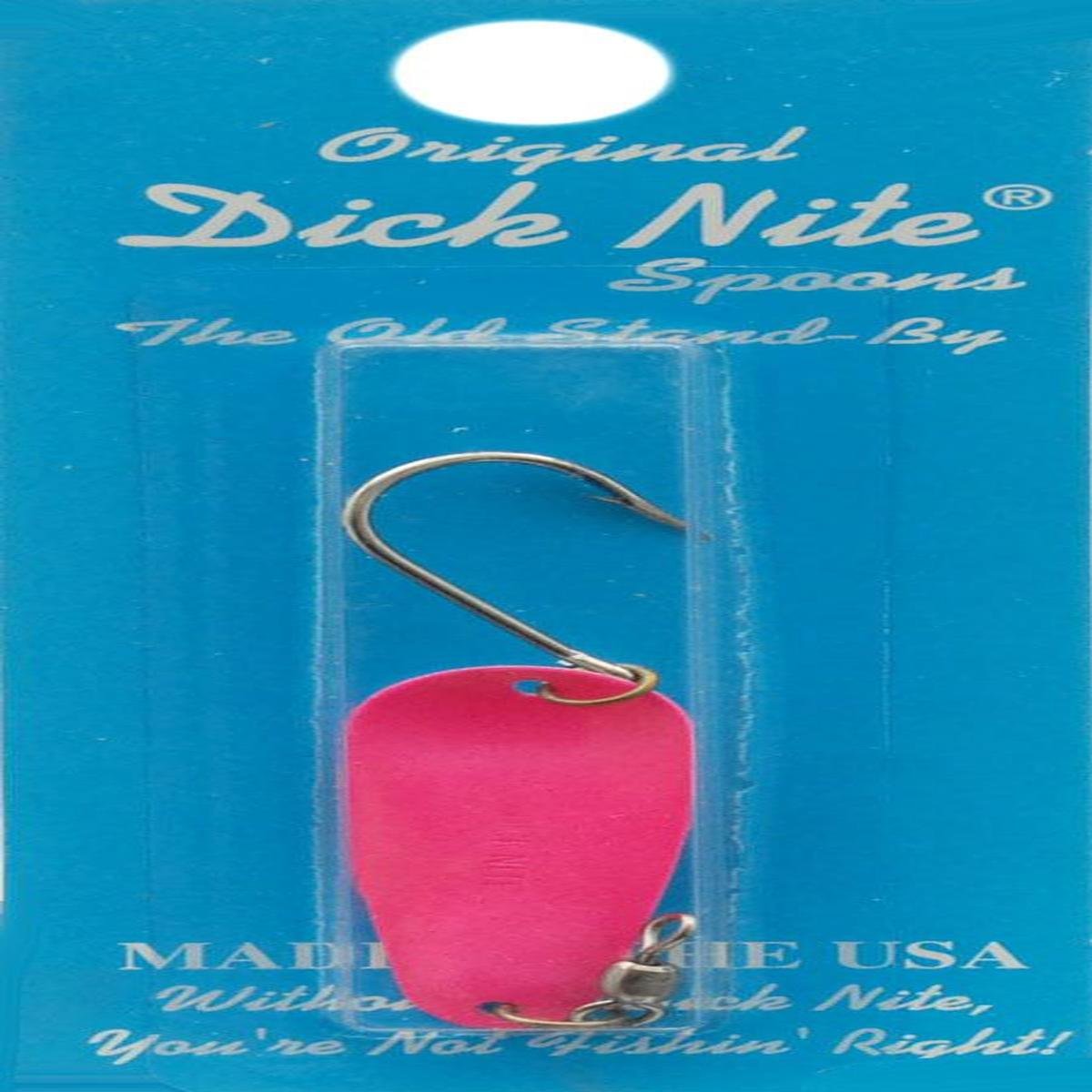 Dick Nite Cerise Pearl Spoon #2 front view for attracting strikes
