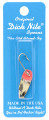 Dick Nite Spoons nickel red head spoon ready for versatile freshwater fishing
