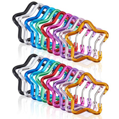 DICOSMETIC star carabiner clip multi-color pack on backpack for organization