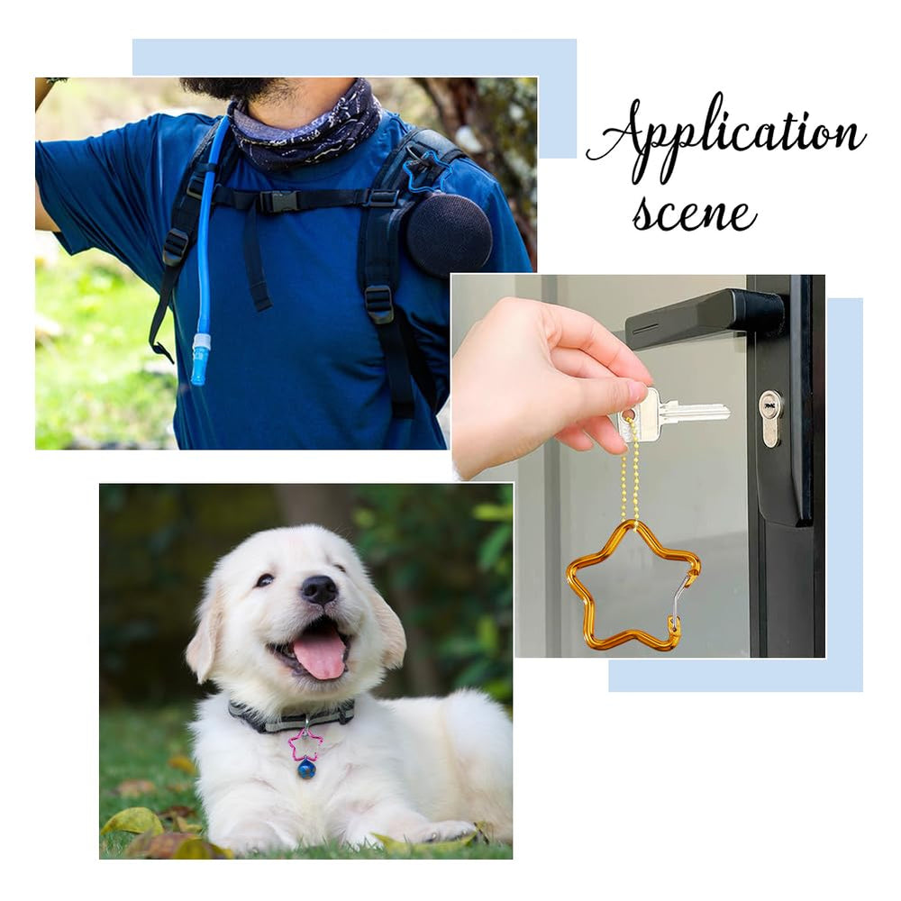 DICOSMETIC star carabiner clip ideal for outdoor use during hikes