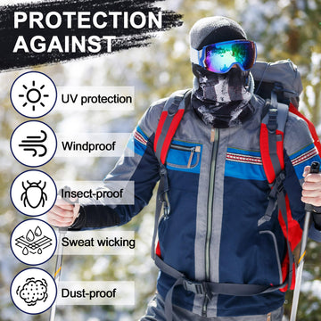 Didaey US-flag pattern gaiter, stylish sun and dust protection during activities.