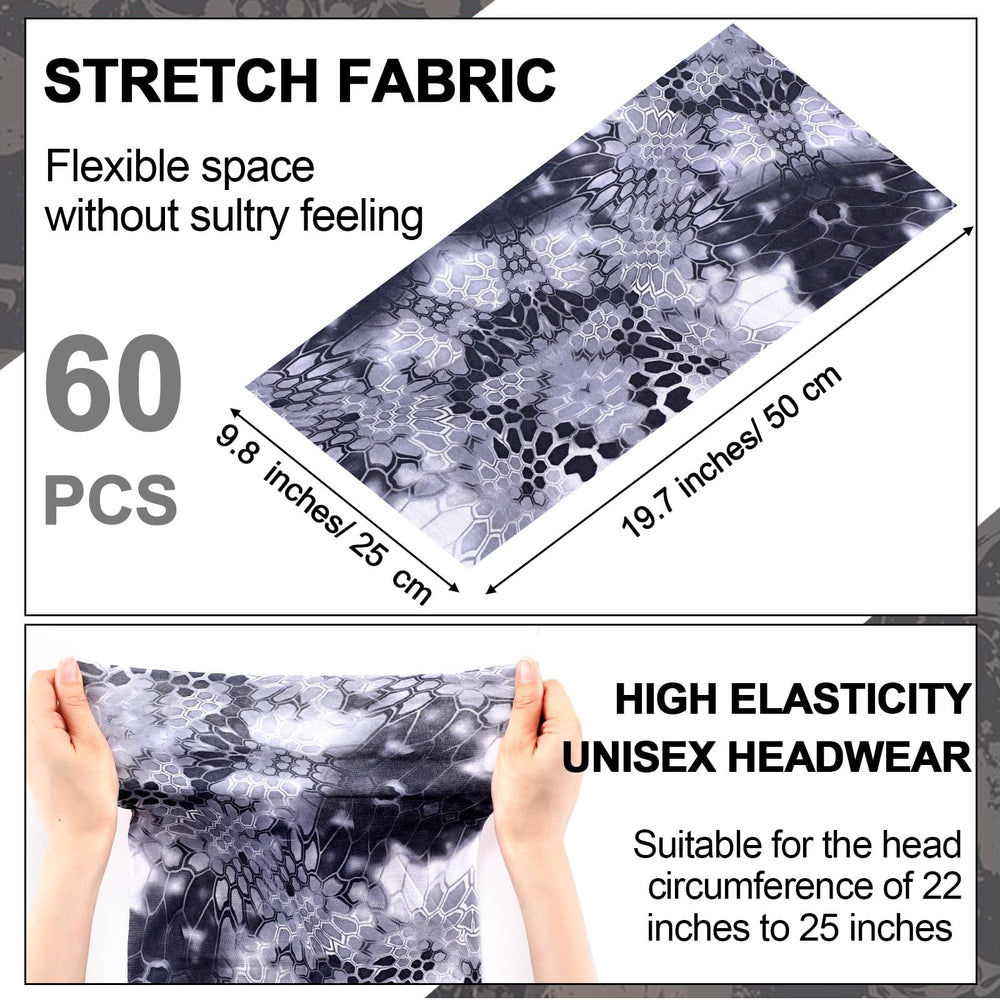 Didaey one-size 25x50 cm neck gaiter fits most heads comfortably