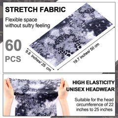 Didaey one-size 25x50 cm neck gaiter fits most heads comfortably
