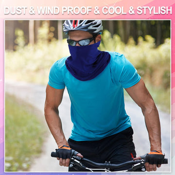 Didaey neck gaiter shows versatile wearing methods like headband and balaclava.