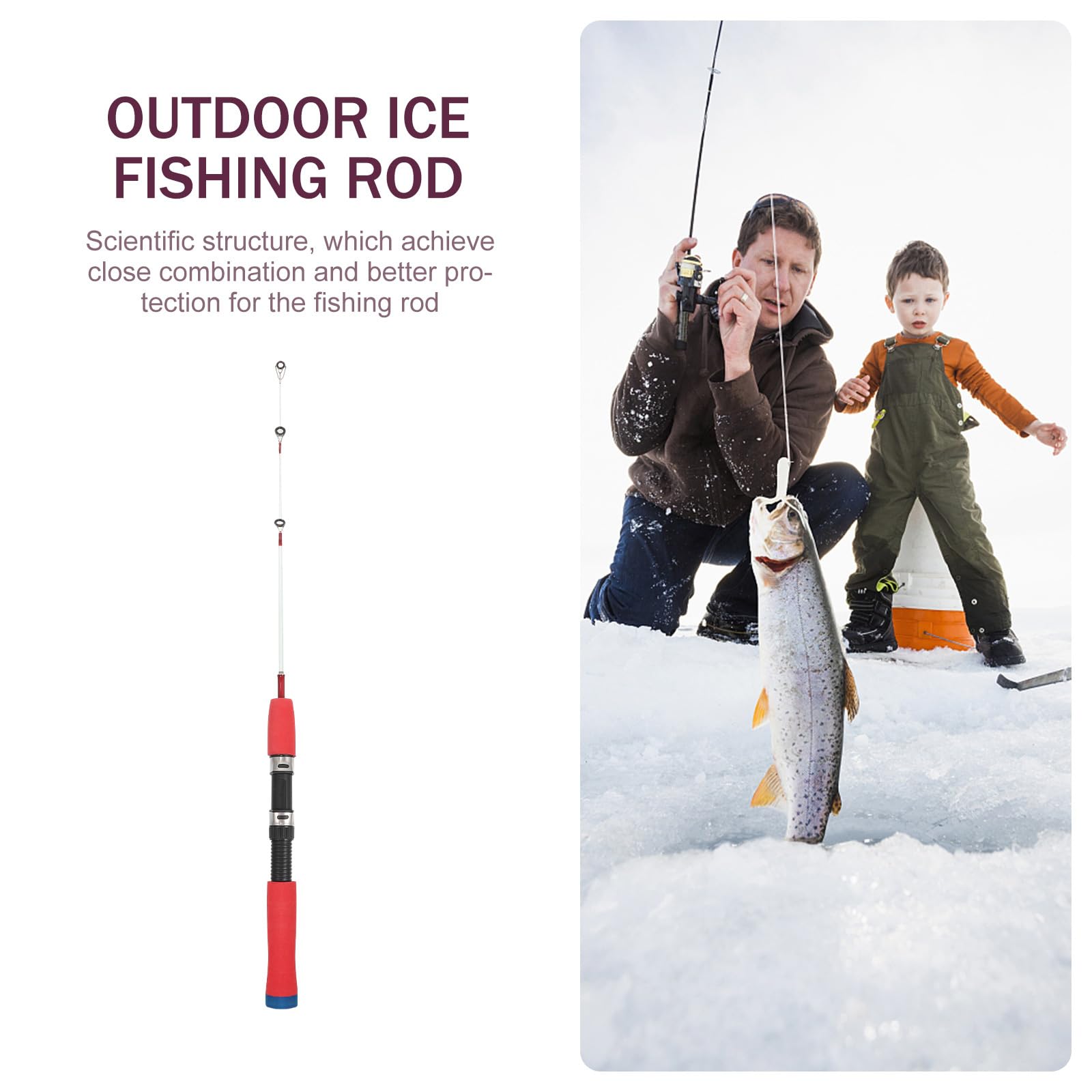 Didiseaon durable metal-material fishing rod, reliable for rugged outdoor use.