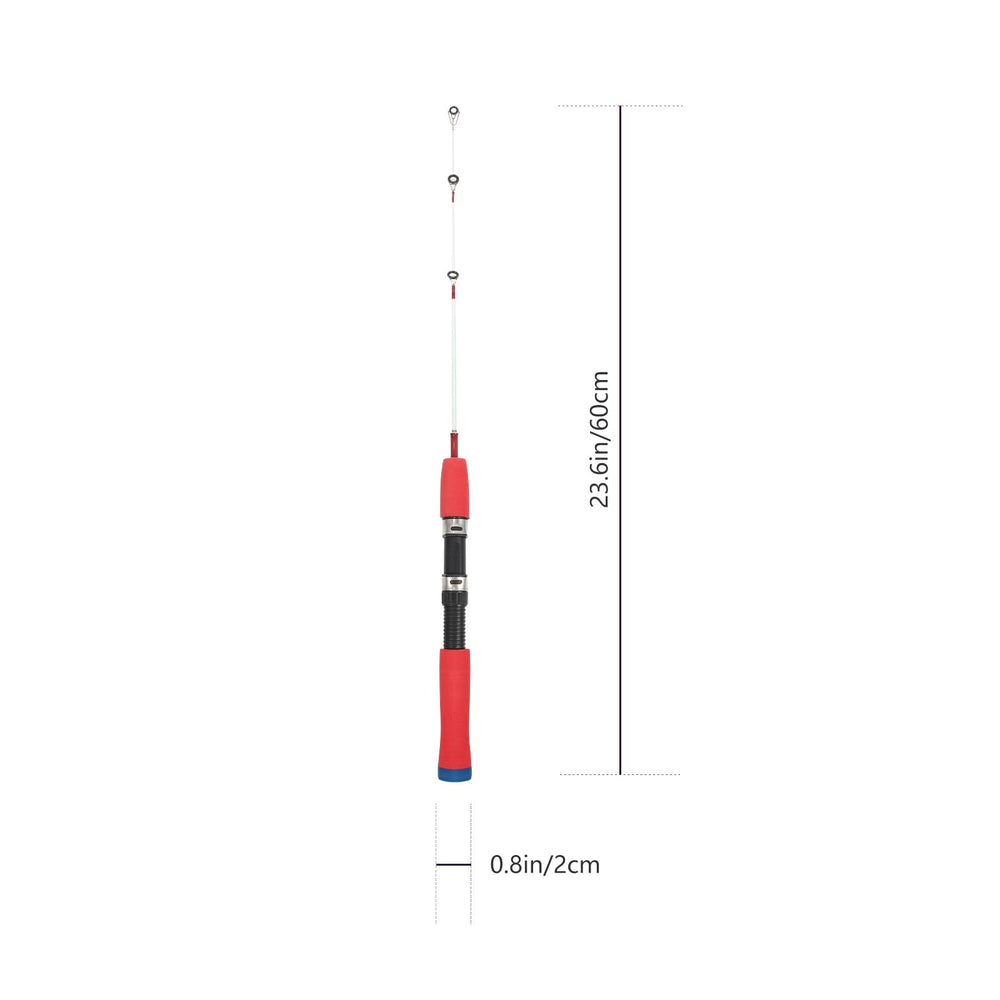 Didiseaon soft-handle ice rod, comfortable grip during long fishing sessions.
