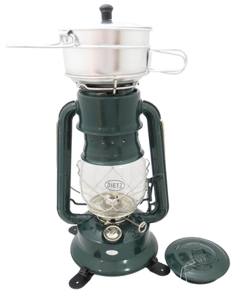 Dietz #2000 Millennium cooker enables portable outdoor meals.