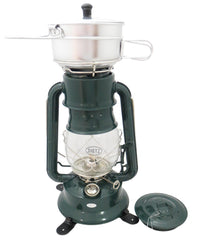 Dietz #2000 Millennium cooker enables portable outdoor meals.