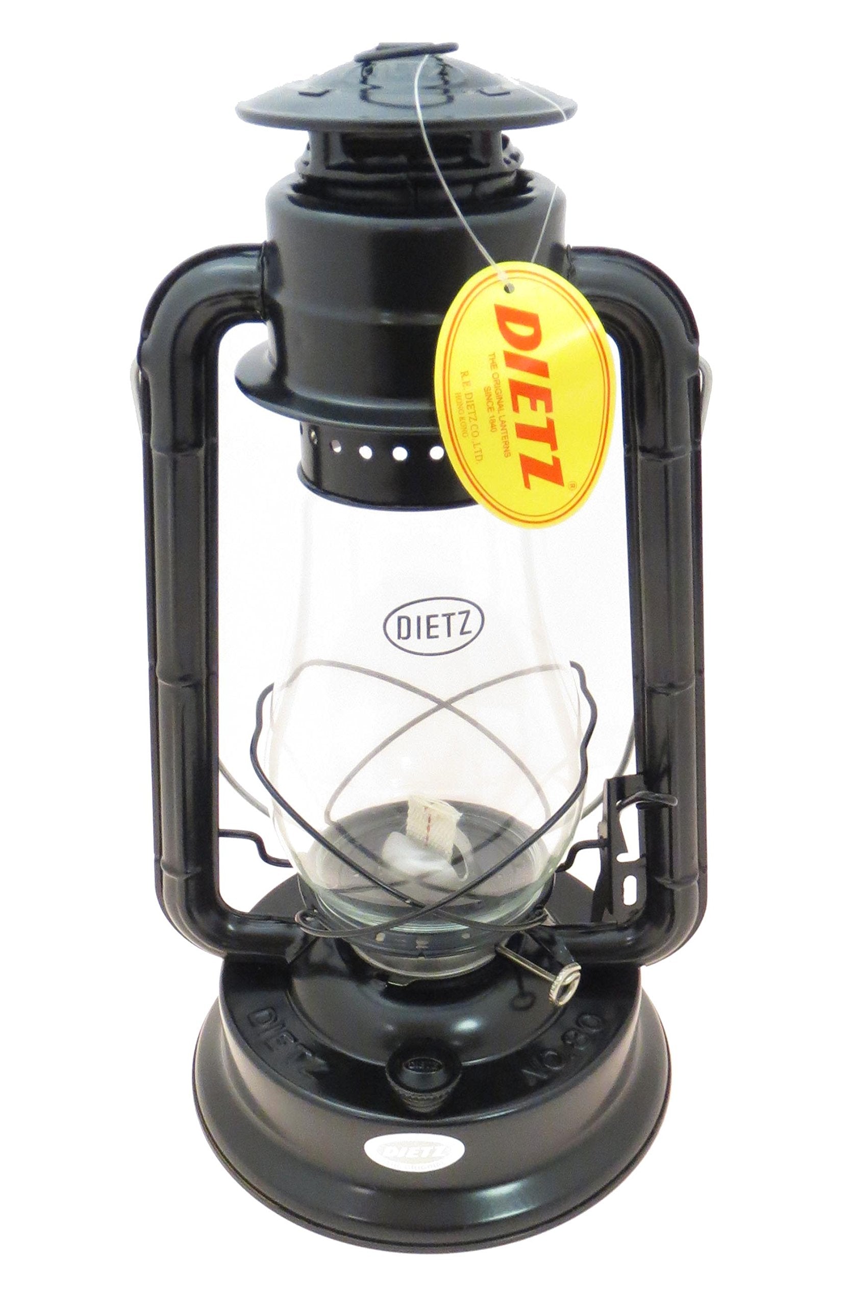 Dietz Blizzard black lantern burning 31 oz fuel for up to 26 hours