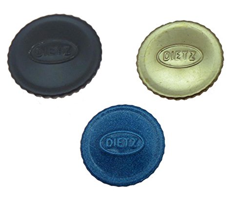 Dietz Filler Cap blue close-up; precise fit to keep fuel clean.