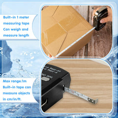 Compact digital scale size 8.27 x 2.28 x 0.98 inches