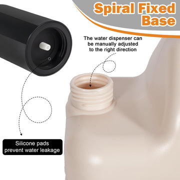 Digury rechargeable 2000mAh battery powers dispenser for camping trips.