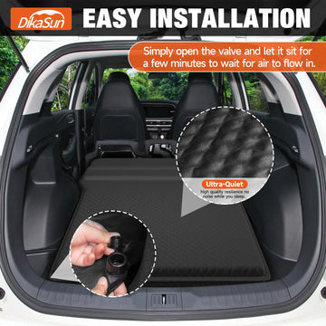 DikaSun SUV air mattress inflation valve for easy air control and setup.