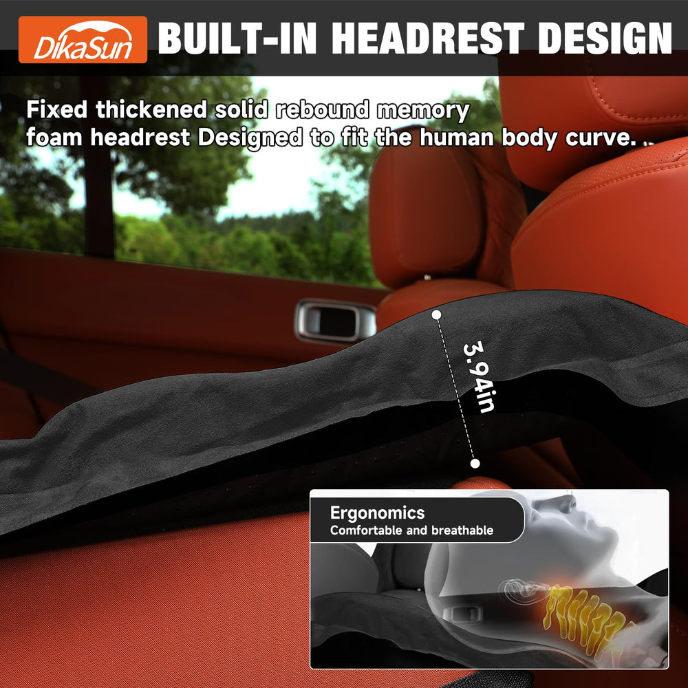 DikaSun SUV air mattress folds compactly for space-saving travel.