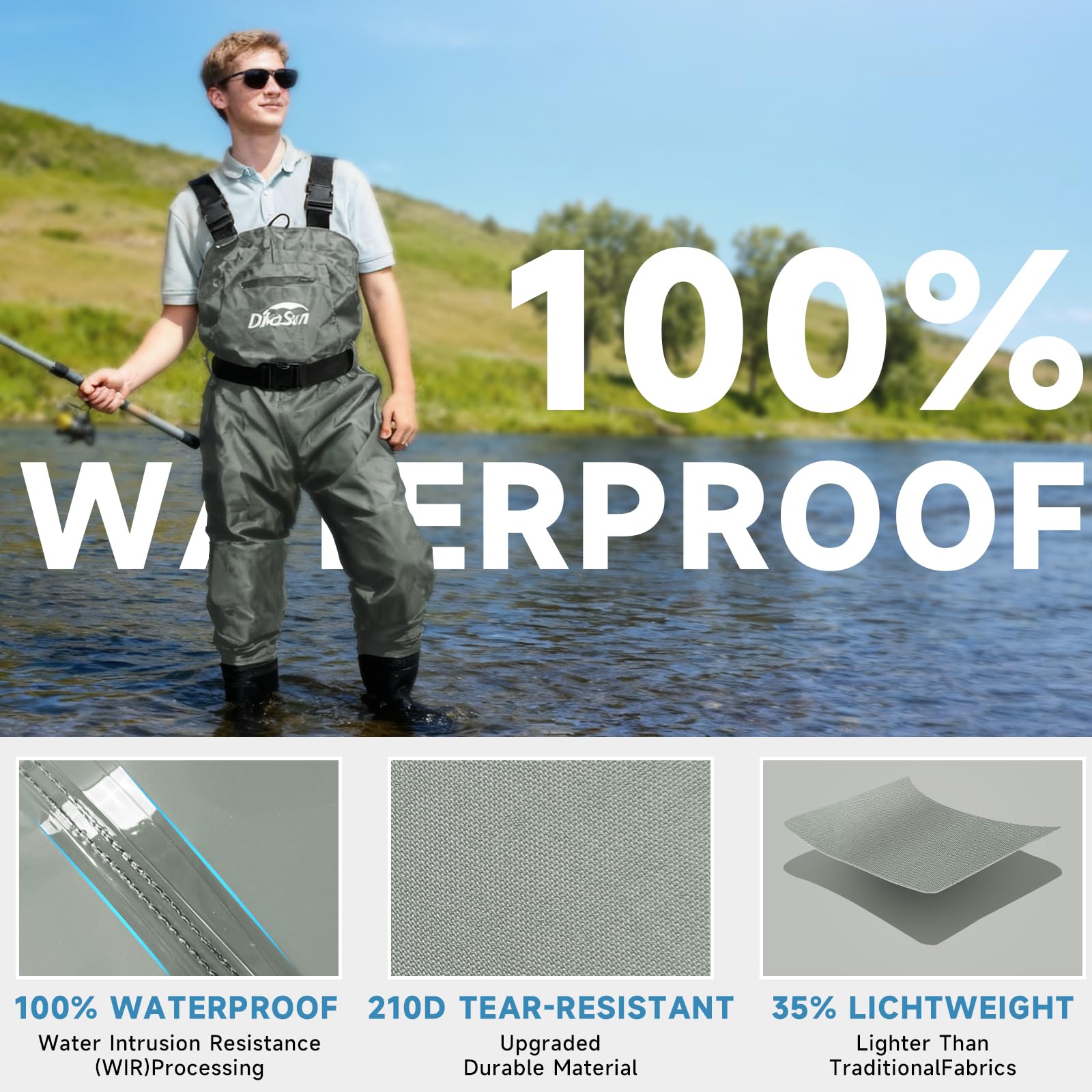 DikaSun slip-resistant boots provide grip on slick riverbeds and rocky shores