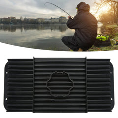 Side view showing rolling action of the bait roller