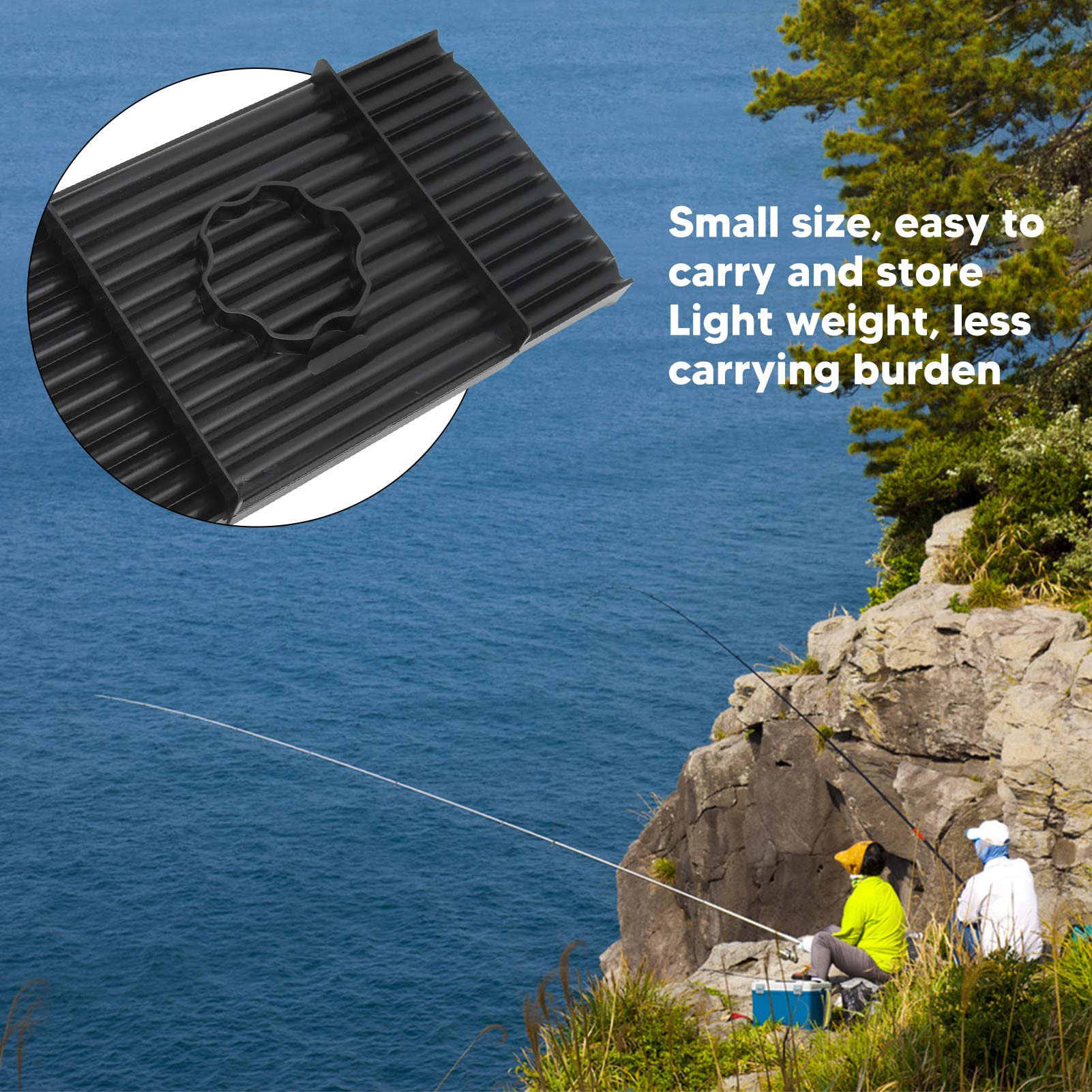 Round bait formed by the roller