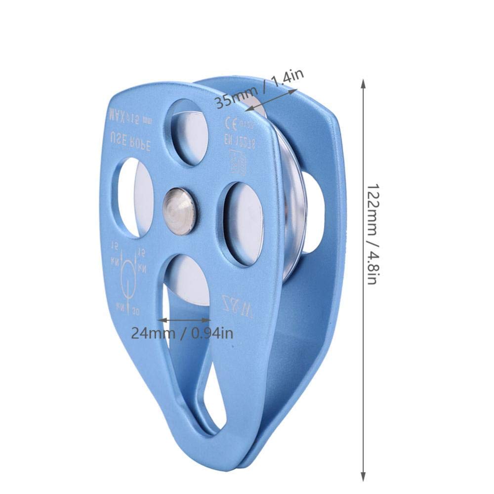 Dilwe compact form pulley suitable for mountaineering setups