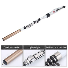 Dilwe Fishing Pole ceramic guides ensure smooth line flow and reduced wear